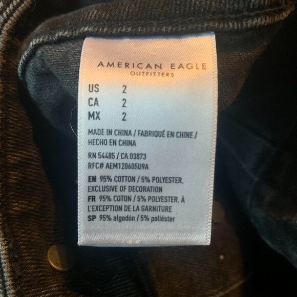 Black denim button down skirt from American Eagle Outfitters - Picture 4 of 4